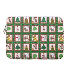 Christmas Paper Christmas Pattern 14  Vertical Laptop Sleeve Case With Pocket by Bedest