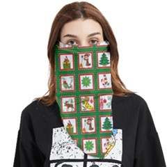 Christmas Paper Christmas Pattern Face Covering Bandana (triangle) by Bedest