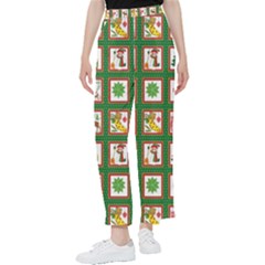 Christmas Paper Christmas Pattern Women s Pants 