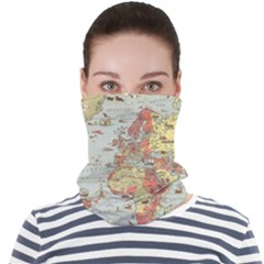 Vintage Old Antique World Map Face Seamless Bandana (adult) by Bedest