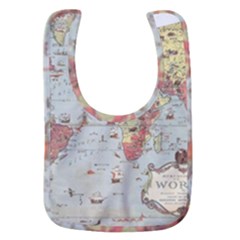 Vintage Old Antique World Map Baby Bib by Bedest