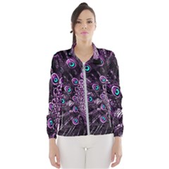 Purple Peacock Women s Windbreaker