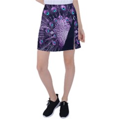 Purple Peacock Tennis Skirt by Bedest