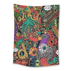 Cute Cartoon Doodle Medium Tapestry