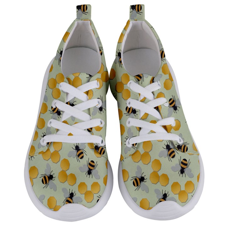 Bees Pattern Honey Bee Bug Honeycomb Honey Beehive Women s Lightweight Sports Shoes