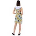 Bees Pattern Honey Bee Bug Honeycomb Honey Beehive Racer Back Hoodie Dress View2