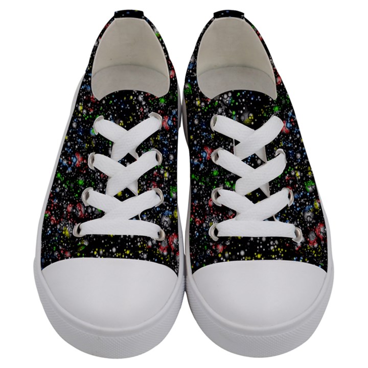 Universe Star Planet Galaxy Kids  Low Top Canvas Sneakers