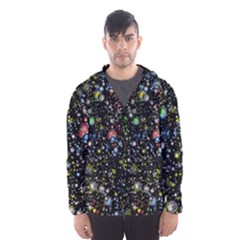 Universe Star Planet Galaxy Men s Hooded Windbreaker