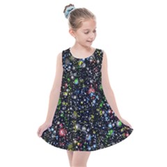 Universe Star Planet Galaxy Kids  Summer Dress by Ravend