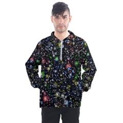 Universe Star Planet Galaxy Men s Half Zip Pullover