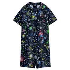 Universe Star Planet Galaxy Kids  Boyleg Half Suit Swimwear by Ravend