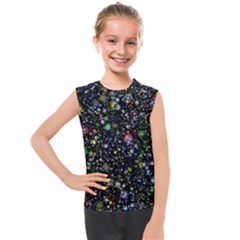 Universe Star Planet Galaxy Kids  Mesh Tank Top by Ravend