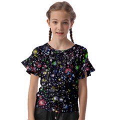 Universe Star Planet Galaxy Kids  Cut Out Flutter Sleeves by Ravend