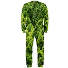 Green Pine Forest Onepiece Jumpsuit (men) by Ravend