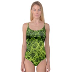 Green Pine Forest Camisole Leotard 