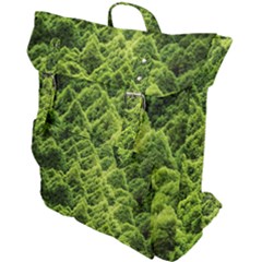 Green Pine Forest Buckle Up Backpack by Ravend