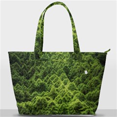 Green Pine Forest Back Pocket Shoulder Bag  by Ravend