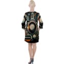 Technology Robot Internet Processor Open Neck Shift Dress View2