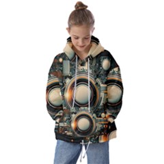 Technology Robot Internet Processor Kids  Oversized Hoodie