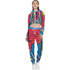 Photostudio 1719763010217 Cropped Zip Up Lounge Set