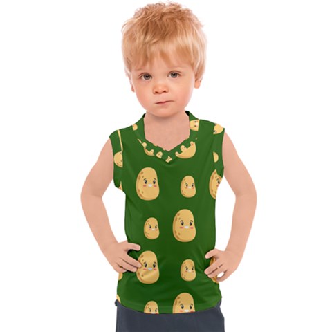 Potato Pattern 9 Kids  Sport Tank Top by CocoBellKidsTV24