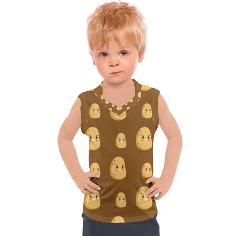 Potato Pattern 12 Kids  Sport Tank Top by CocoBellKidsTV24