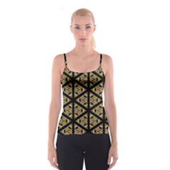 Pattern Stained Glass Triangles Spaghetti Strap Top