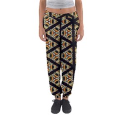 Pattern Stained Glass Triangles Women s Jogger Sweatpants