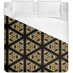 Pattern Stained Glass Triangles Duvet Cover (king Size)