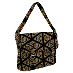 Pattern Stained Glass Triangles Buckle Messenger Bag by HermanTelo