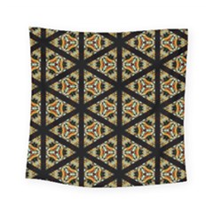 Pattern Stained Glass Triangles Square Tapestry (small)