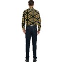 Pattern Stained Glass Triangles Men s Long Sleeve Shirt View2