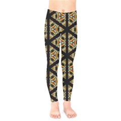 Pattern Stained Glass Triangles Kids  Leggings