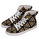 Pattern Stained Glass Triangles Men s Hi-Top Skate Sneakers View2