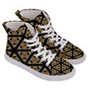 Pattern Stained Glass Triangles Men s Hi-Top Skate Sneakers View3