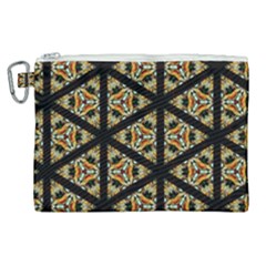 Pattern Stained Glass Triangles Canvas Cosmetic Bag (xl) by HermanTelo