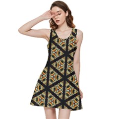 Pattern Stained Glass Triangles Inside Out Racerback Dress by HermanTelo