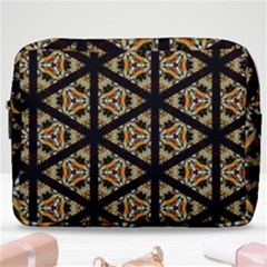 Pattern Stained Glass Triangles Make Up Pouch (large)