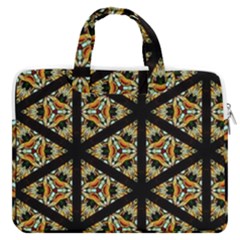 Pattern Stained Glass Triangles Macbook Pro 13  Double Pocket Laptop Bag