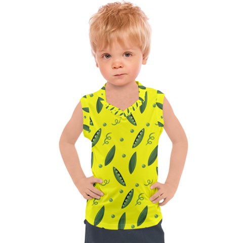 Peas Pattern 15 Kids  Sport Tank Top by CocoBellKidsTV24