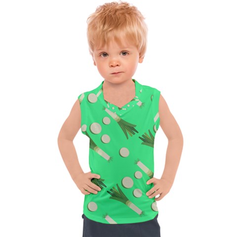 Leek Pattern 4 Kids  Sport Tank Top by CocoBellKidsTV24