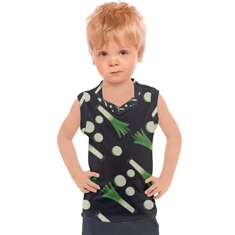 Leek Pattern 8 Kids  Sport Tank Top by CocoBellKidsTV24