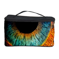 Eye Bird Feathers Vibrant Cosmetic Storage Case by Hannah976