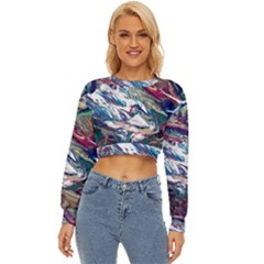 Abstract Strata Iv Lightweight Long Sleeve Sweatshirt by kaleidomarblingart