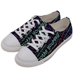 Experience Feeling Clothing Self Women s Low Top Canvas Sneakers by Paksenen