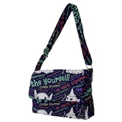 Experience Feeling Clothing Self Full Print Messenger Bag (m) by Paksenen