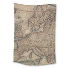 Old Vintage Classic Map Of Europe Large Tapestry