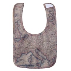 Old Vintage Classic Map Of Europe Baby Bib by Paksenen