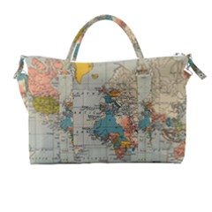 Vintage World Map Carry-on Travel Shoulder Bag by Loisa77