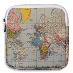 Vintage World Map Mini Square Pouch by Loisa77